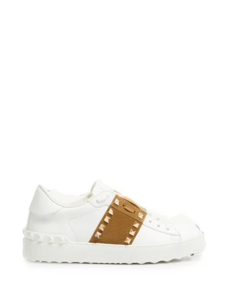 Sneakerși Valentino Garavani din piele de căprioară alb