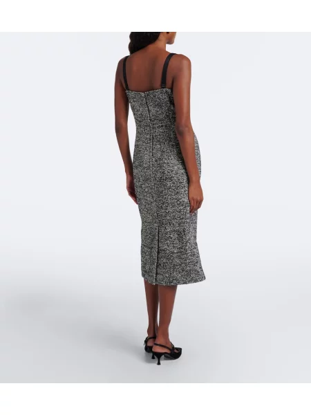 Rochie midi Dolce&gabbana de lână negru