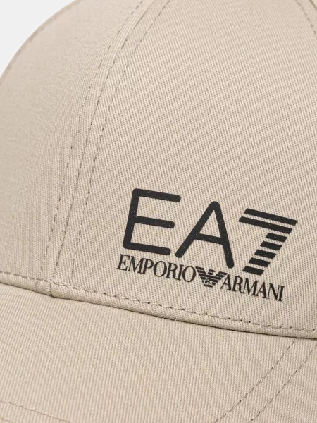 Бейсболка Emporio Armani з принтом бежевий