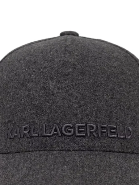 Șapcă Karl Lagerfeld cu broderie gri