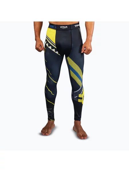 Tréninkové legíny Venum x TEKKEN 8 King Spats black/yellow černé