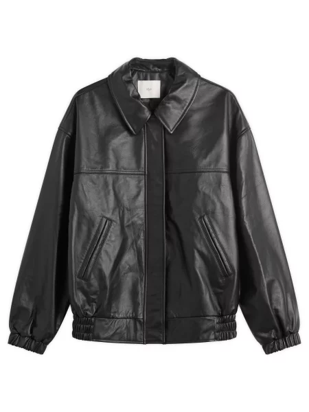 Kurtka skórzana Kijun czarna