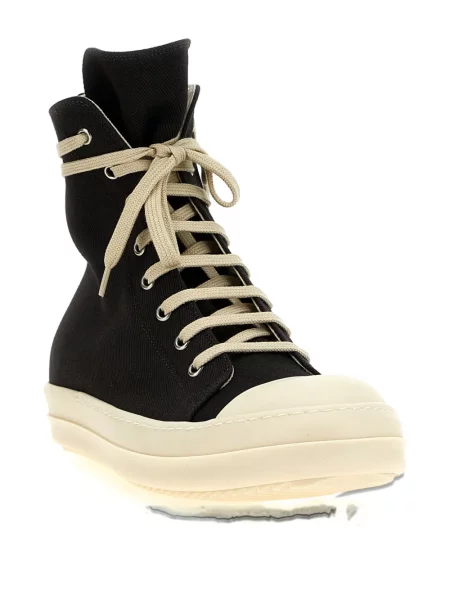 Sneakerși Rick Owens Drkshdw cu șireturi din dantelă negru