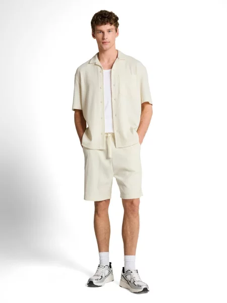 Tom Tailor Denim koszulka z krótkim rękawem Mężczyźni Comfort Fit S biały