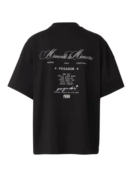 Pegador Oversize tričko Monsaraz / šedobiela čierna