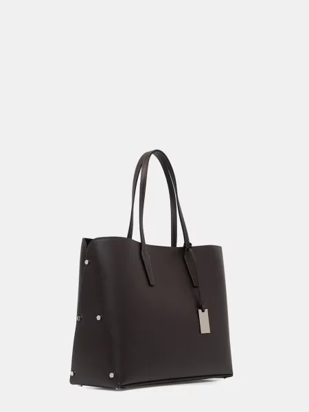 Answear.LAB kabelka typu shopper dámska kožená hnedá