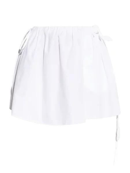 Mała mały spódnica mini Blumarine w kwiatki biała