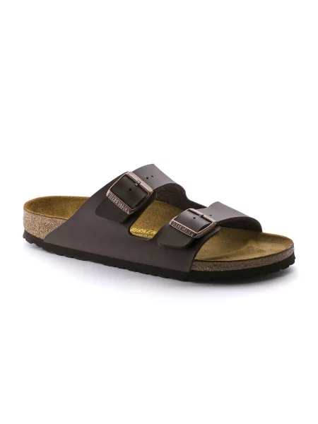 Klapki Birkenstock brązowe