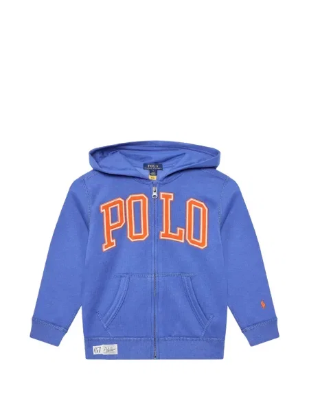 Bluza z kapturem dziecięca Polo Ralph Lauren niebieska