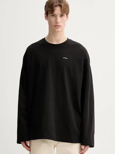 G-Star μπλούζα με μακριά μανίκια Heavy jersey oversized μαύρο