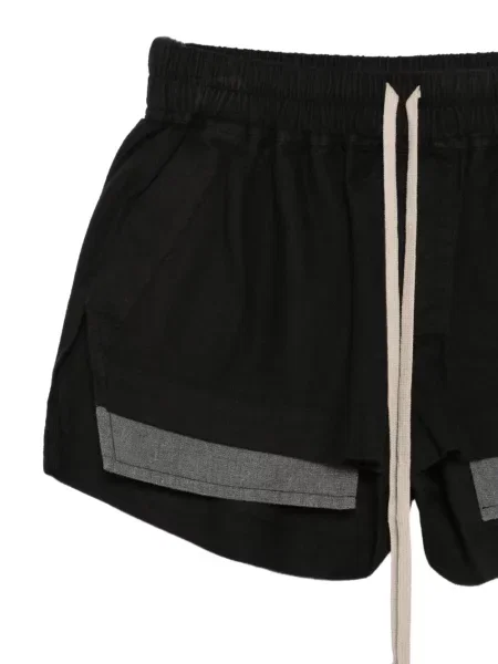 Pantaloni scurți Rick Owens Drkshdw cu cordon negru