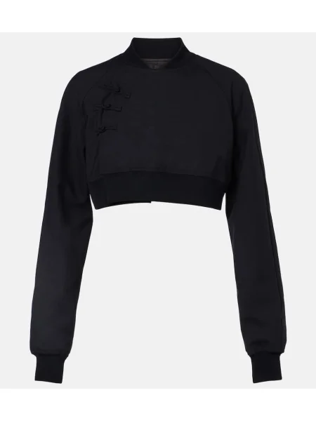 Top Noir Kei Ninomiya wełniany o krotszym kroju czarny