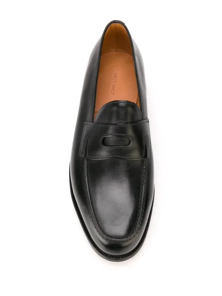 Pantofi loafer John Lobb negru