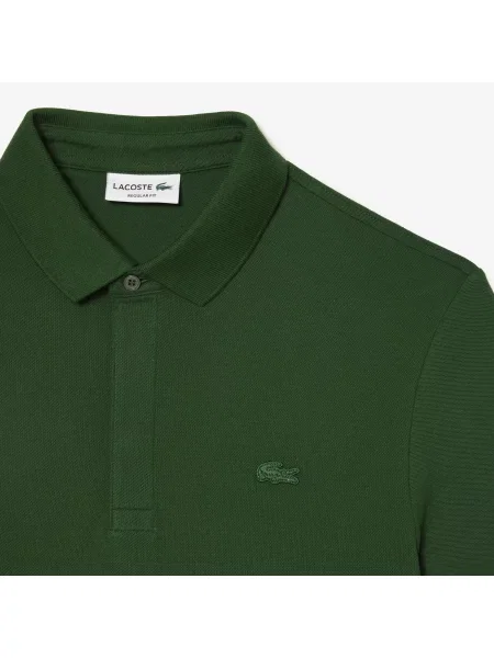 Lacoste Koszulka Polo Paris Stretch Piqué Regular Fit zielona