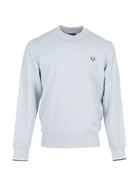 Mikina bez kapuce Fred Perry s kulatým výstřihem modrá