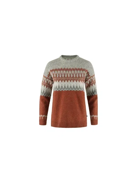 Fjällräven Övik Path Knit W Kobiety Bluzy i bluzy z kapturem Fjällräven Size: S pomarańczowy