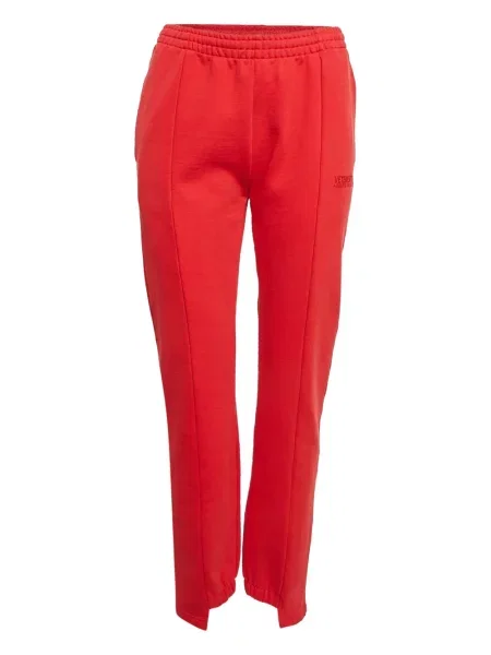 Pantaloni Vetements stretch roșu