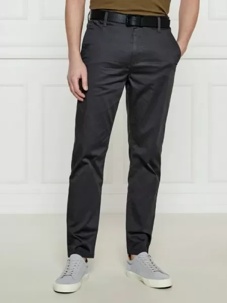 BOSS ORANGE Pantaloni chino | Tapered fit gri