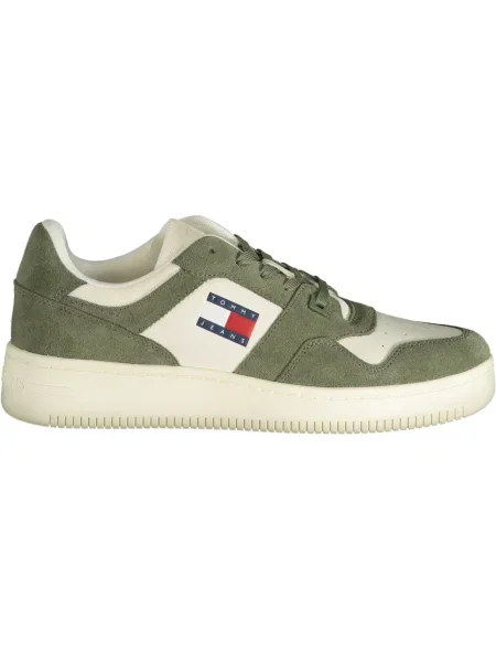 Teniși Tommy Jeans cu toc jos verde