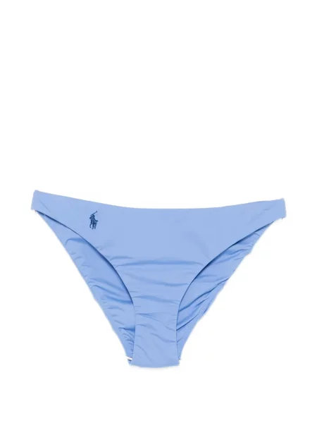 Bikini Polo Ralph Lauren cu dungi cu broderie albastru