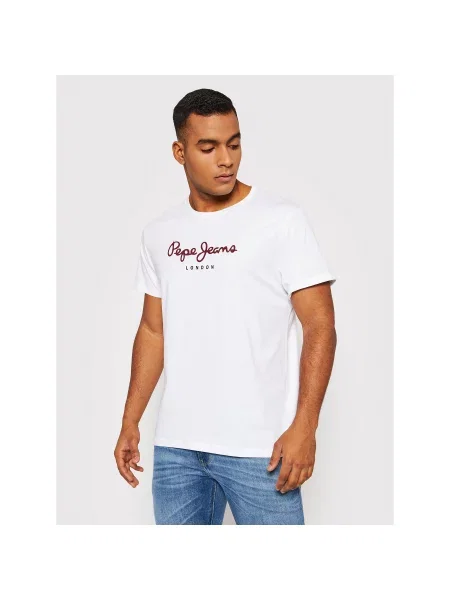 Pepe Jeans T-Shirt Eggo Regular Fit λευκό