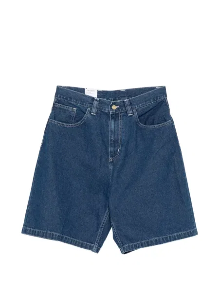 Pantaloni scurți Carhartt Wip cu autograf albastru