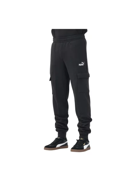 Bojówki z Essentials z logo No. 1 PUMA czarne