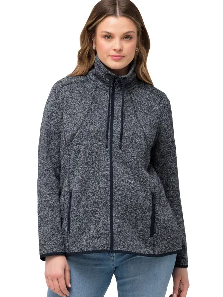 Ulla Popken Jachetă fleece marin albastru