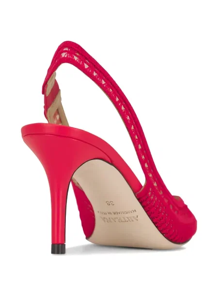 Pantofi cu toc Arteana tricotate slingback roșu