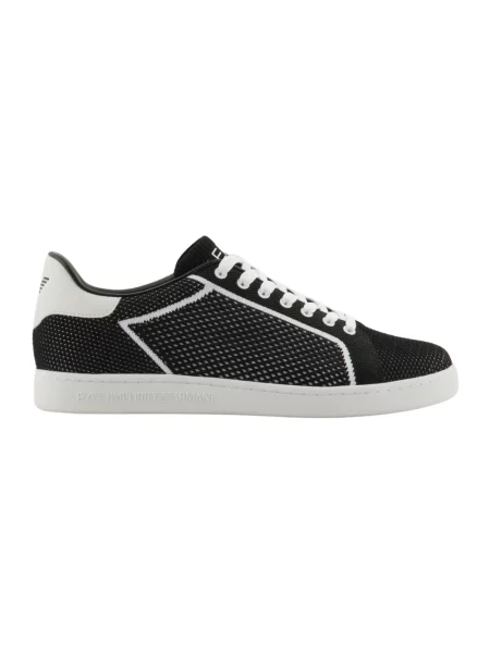 Dzianinowe sneakersy Emporio Armani Ea7 czarne