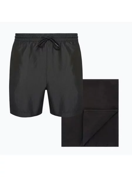 Zestaw szorty + ręcznik Calvin Klein Gift Pack black czarne