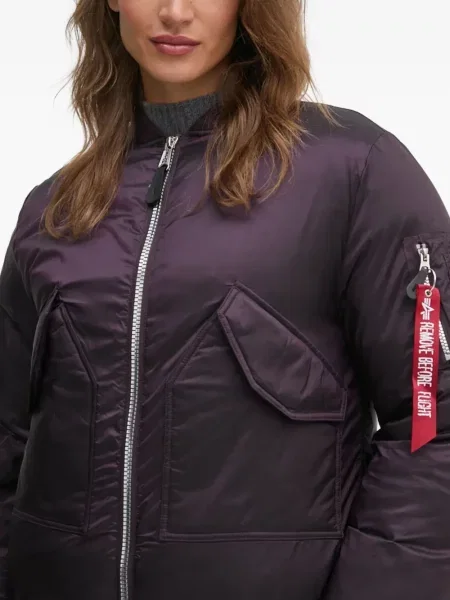 Geacă bomber Alpha Industries violet