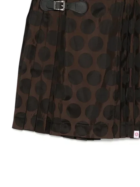 Spódnica mini Charles Jeffrey Loverboy w grochy brązowa