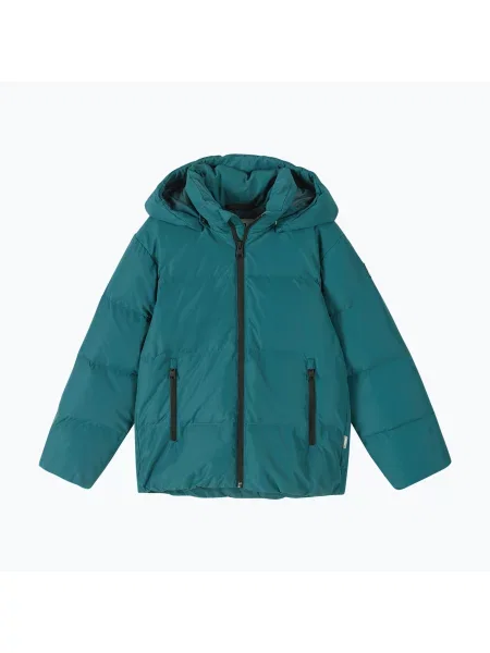 Детско пухено яке Reima Paimio dark teal синьо