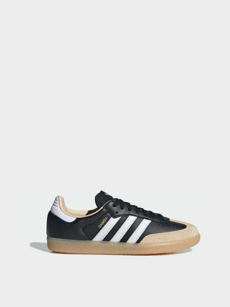 Кожаные кеды Adidas черные