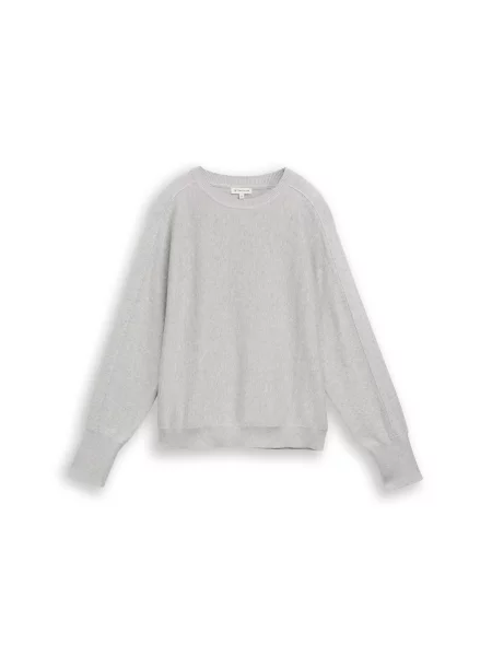 TOM TAILOR Pulover deschis gri