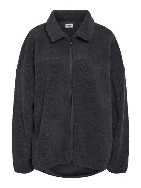 Noisy may Jachetă fleece NMCOZY închis gri