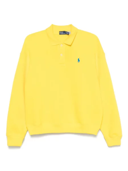 Portofel Polo Ralph Lauren de in cu broderie violet