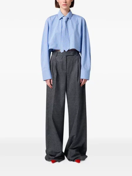 Pantaloni Msgm în carouri gri