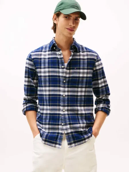 Tommy Hilfiger Cămașă Hero Bleumarin