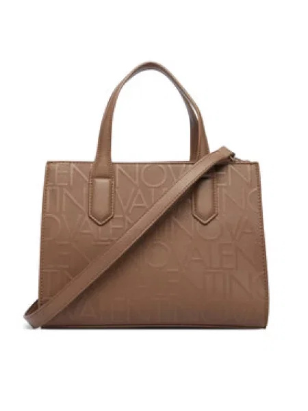 VALENTINO Ručna torbica GYNEVRA devine dlake camel bež