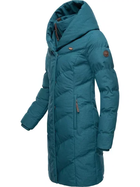 Ragwear Palton funcțională Natalka petrol verde