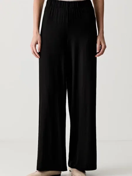 Marc O'Polo pantaloni de trening pentru femei cu vâscoză negru