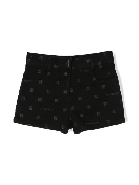 Szorty jeansowe dziecięce Givenchy czarne