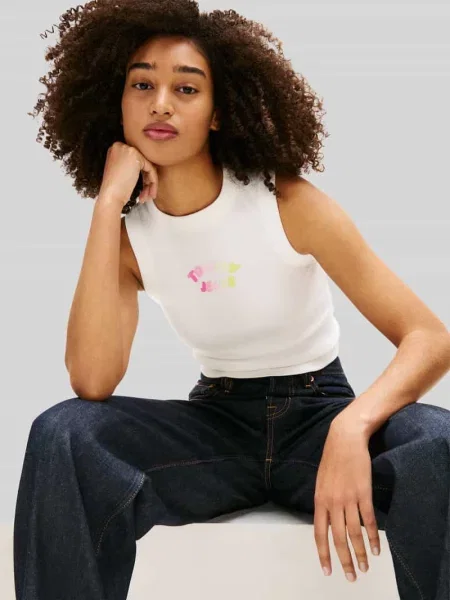 Top Tommy Jeans biały