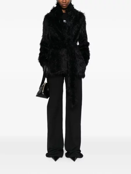 Blană geacă Balenciaga negru