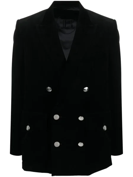 Sacou Balmain de catifea cord negru