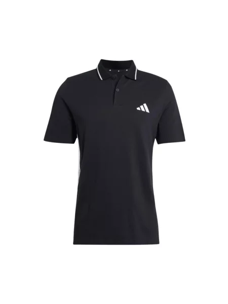 Koszulka polo Adidas w paski czarna