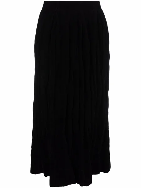 Кадифена пола Uma Wang черно