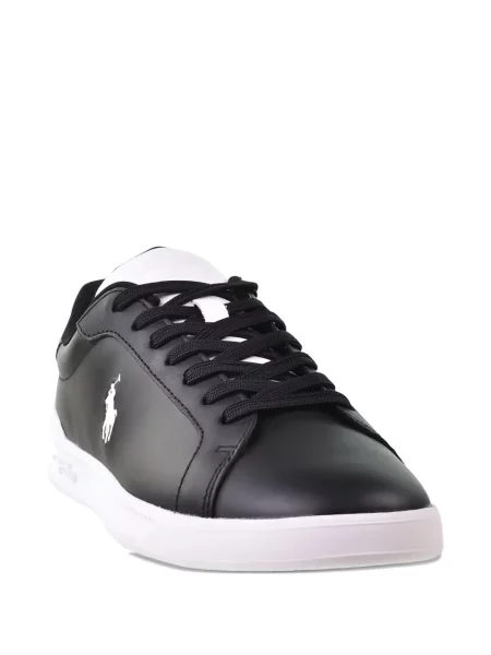 Zomšinės siuvinėtos slip on sportbačiai Polo Ralph Lauren pilka